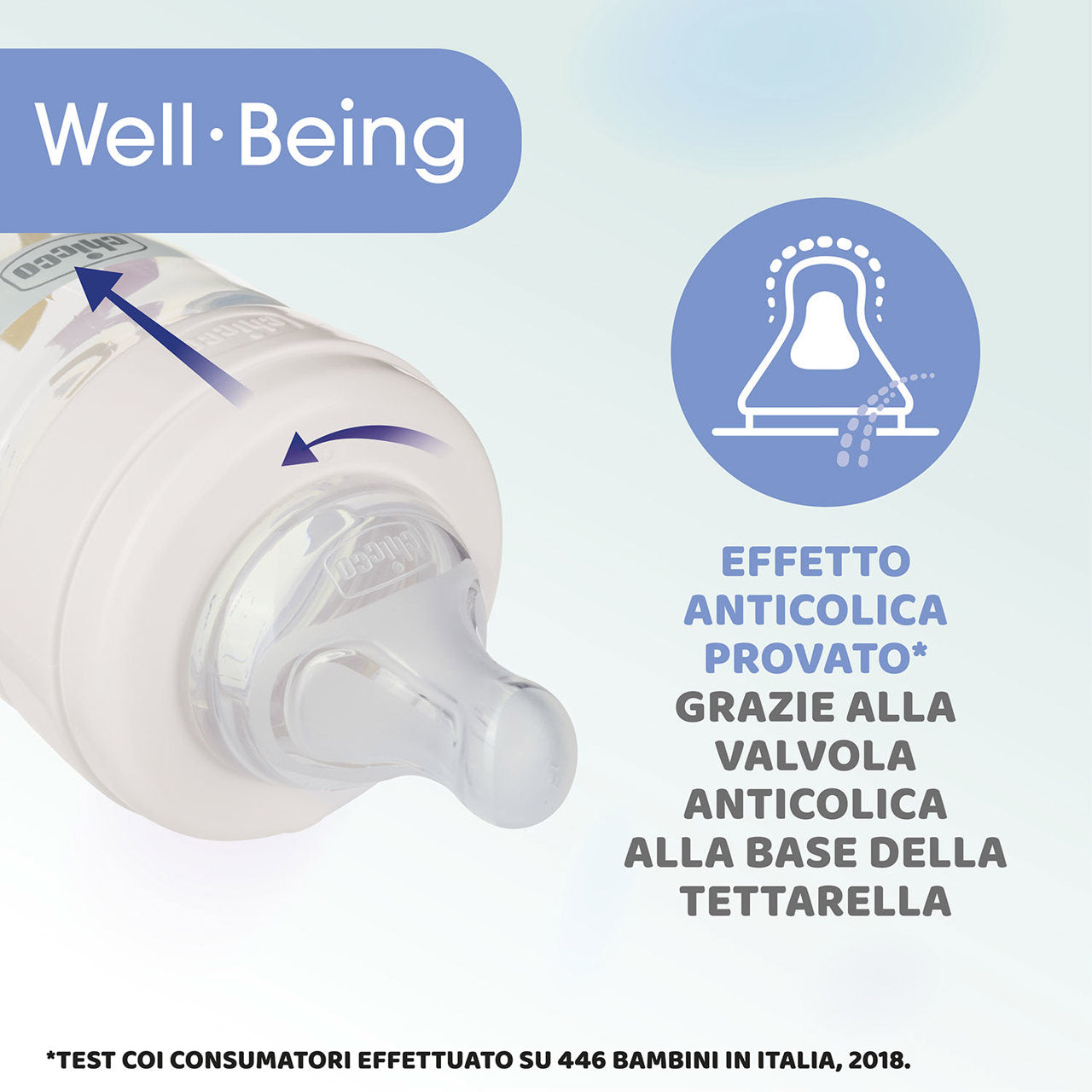 Biberon Chicco Well Being 330ml 4+ verde
