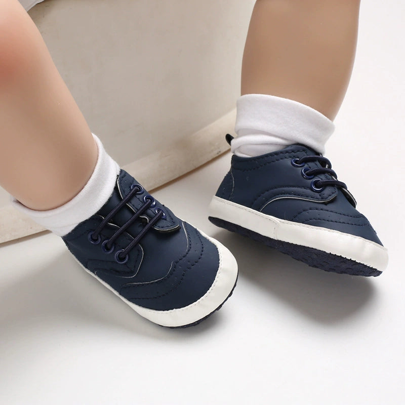 Scarpette Neonato Eleganti Stile Oxford – Morbide, Leggere e Antiscivolo