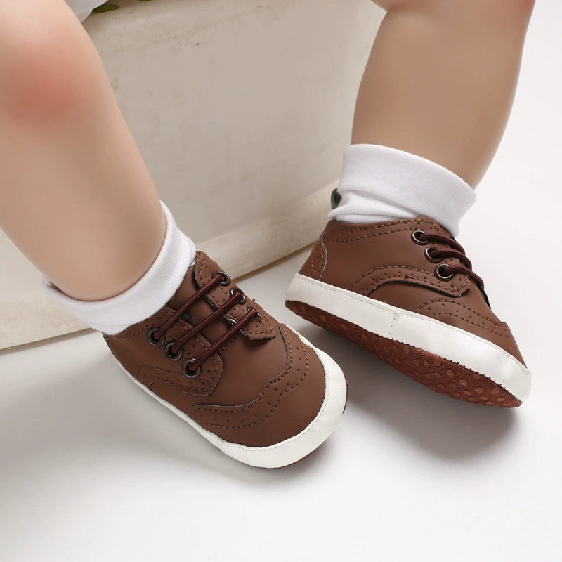 Scarpette Neonato Eleganti Stile Oxford – Morbide, Leggere e Antiscivolo