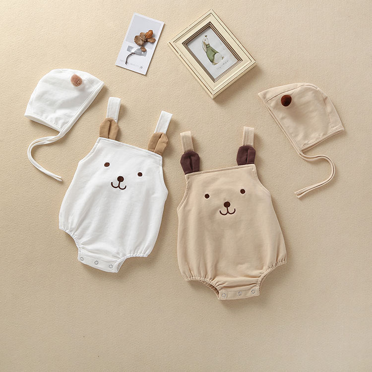 Pagliaccetto unisex a Tema Orsetto con Cappellino Coordinato