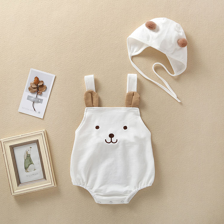 Pagliaccetto unisex a Tema Orsetto con Cappellino Coordinato
