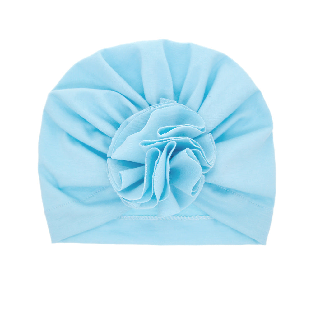 Turbante Neonato con Fiore   Cappellino in Cotone Morbido