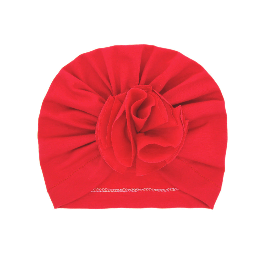 Turbante Neonato con Fiore   Cappellino in Cotone Morbido