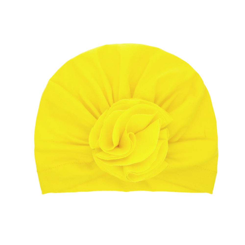 Turbante Neonato con Fiore   Cappellino in Cotone Morbido