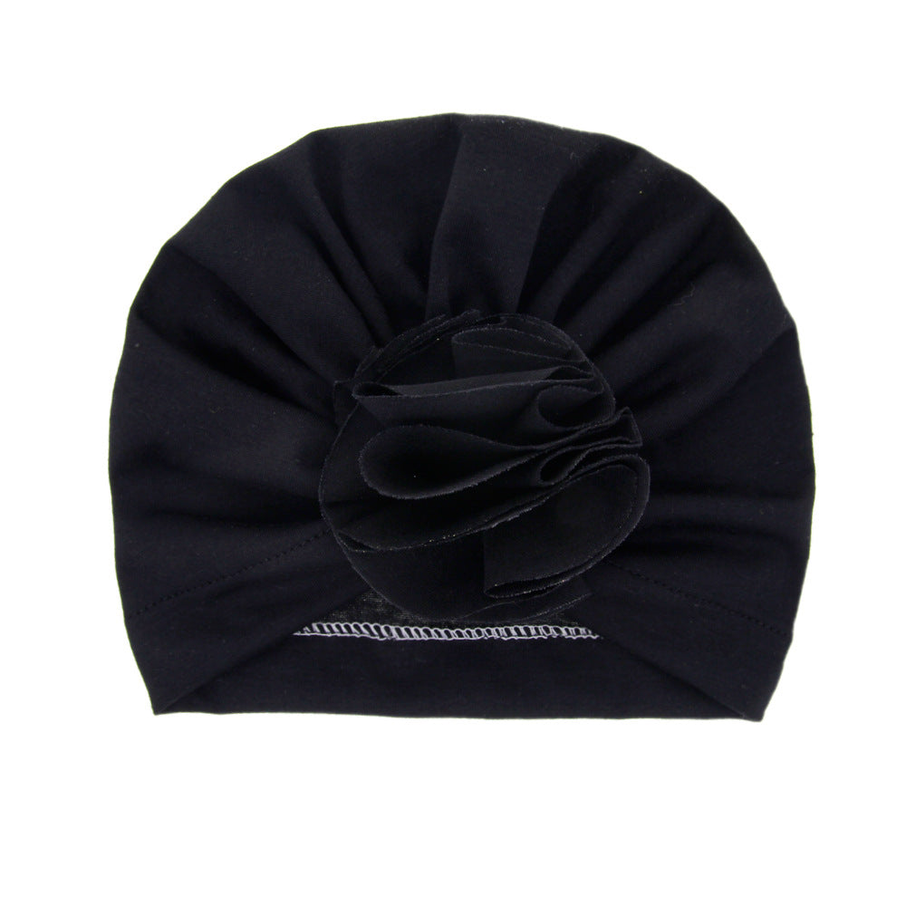 Turbante Neonato con Fiore   Cappellino in Cotone Morbido