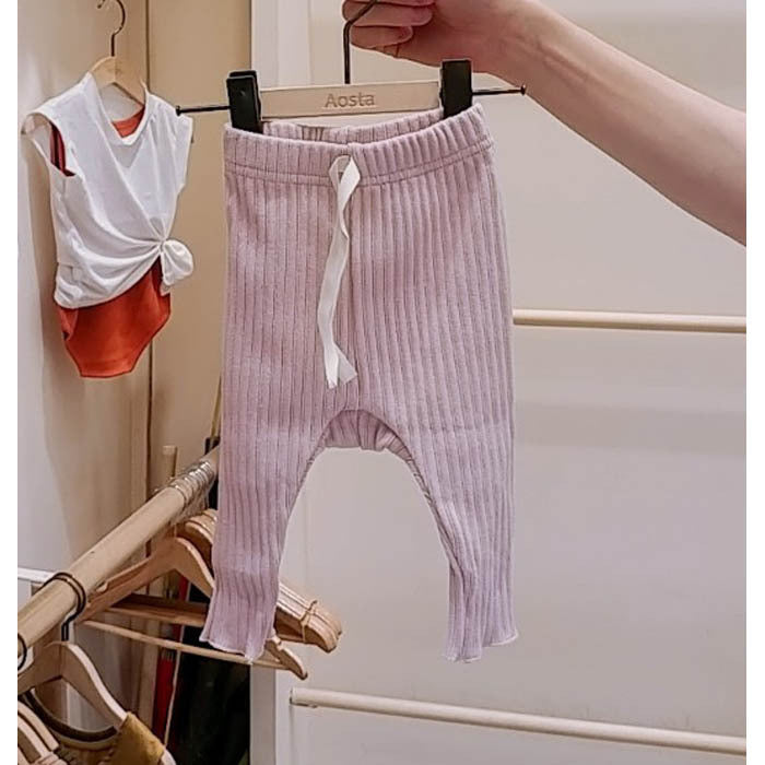Pantalone Bimba  in Maglia a Costine