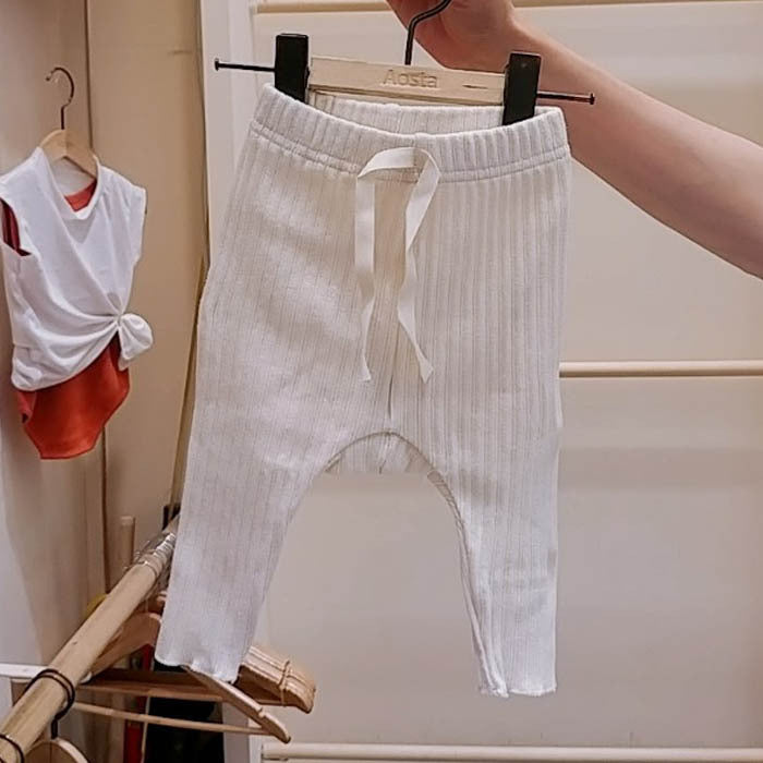 Pantalone Bimba  in Maglia a Costine