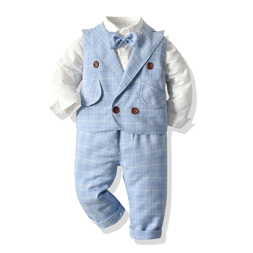 Completo Elegante bimbo 4 Pezzi  con scacchi