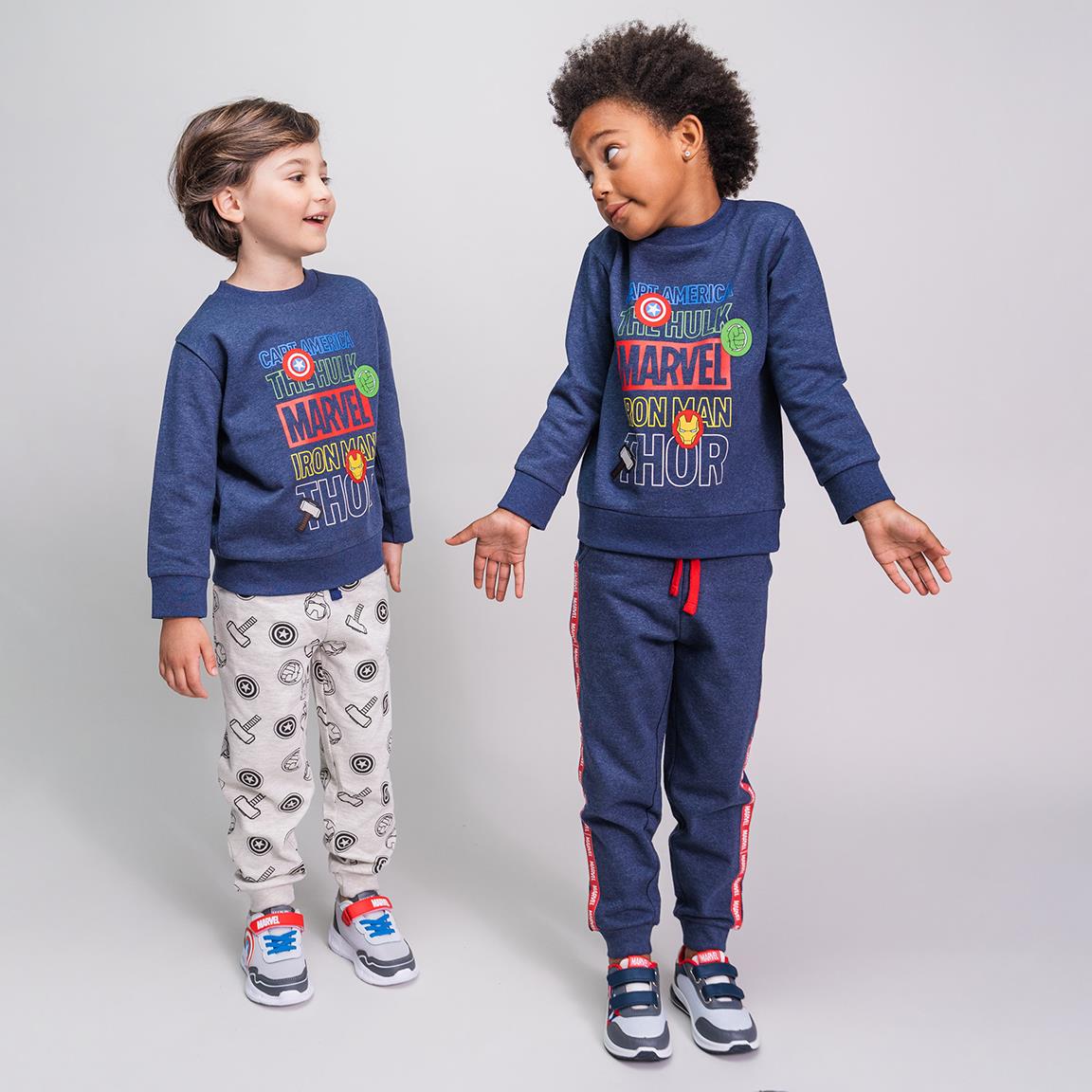 Chándal Marvel 3 piezas, sudadera + 2 pantalones