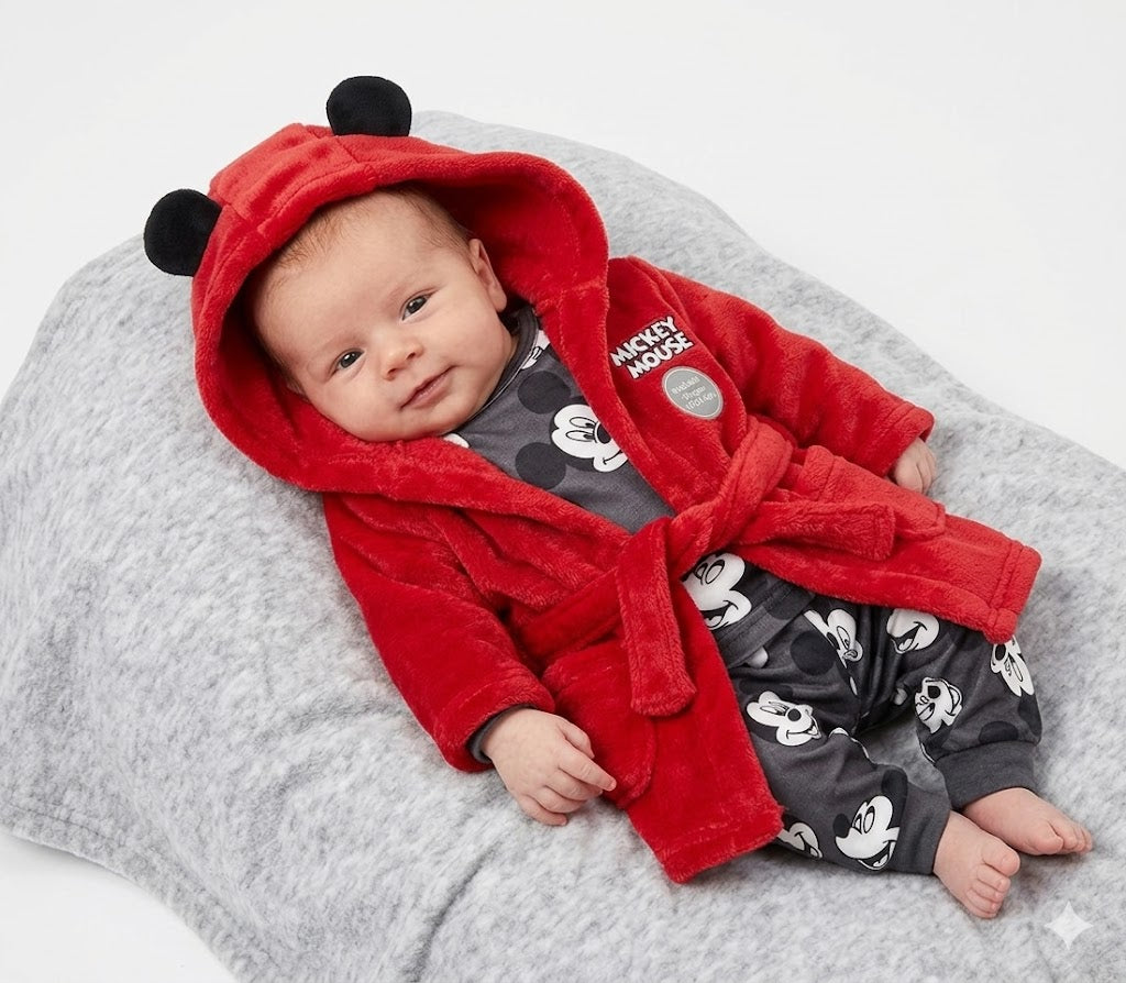 Set Pigiama cotone 2pz+ vestaglia abbinata personaggi disney