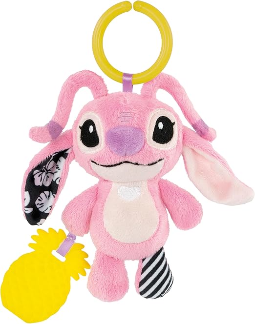 CLEMENTONI BABY STITCH SOFT RATTLE PINK 3+