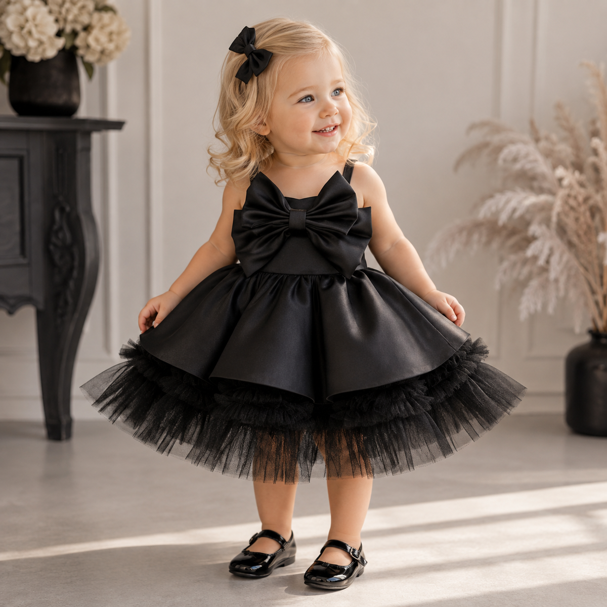 Abito Elegante da Cerimonia per Bambina Maxi Fiocco