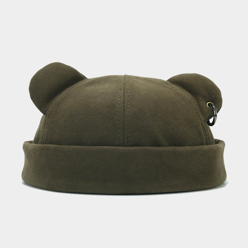 Cappellino Orsetto Baby   Berretto in Cotone con Orecchie