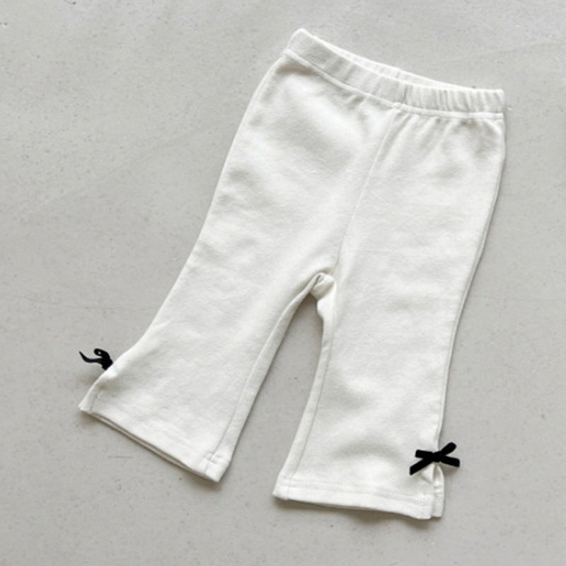 Pantaloni  a Zampa con Fiocchetti