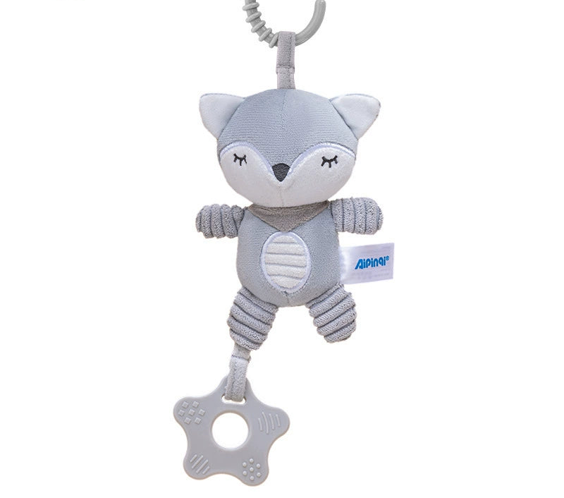 Giostrina/pendente passeggino in peluche –con sonaglino e massaggiagengive