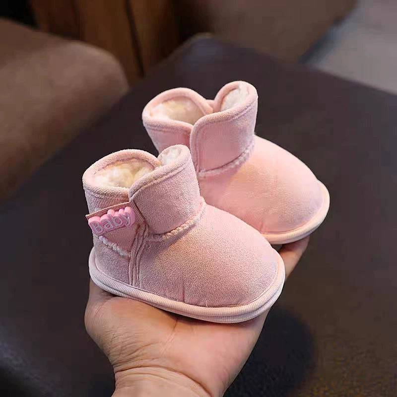 Stivaletti invernali neonato foderati in peluche – antiscivolo e super caldi