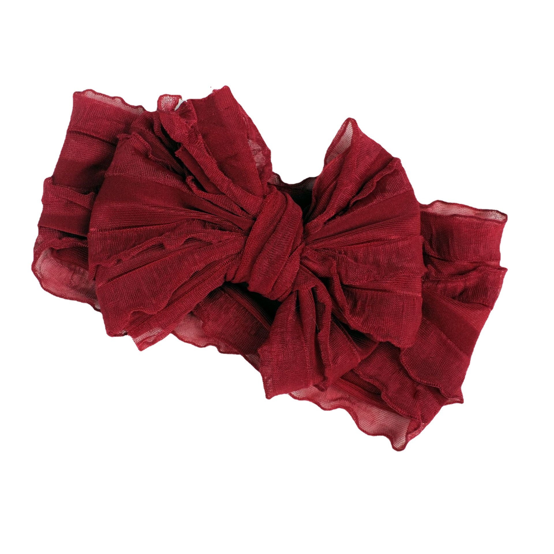 Fascia Neonata con Maxi Fiocco in Tulle  Vari Colori