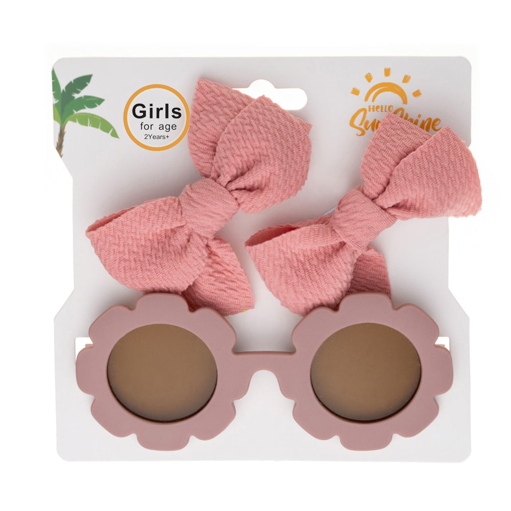 Set  Occhiali da Sole Floreali & Fiocchi Coordinati