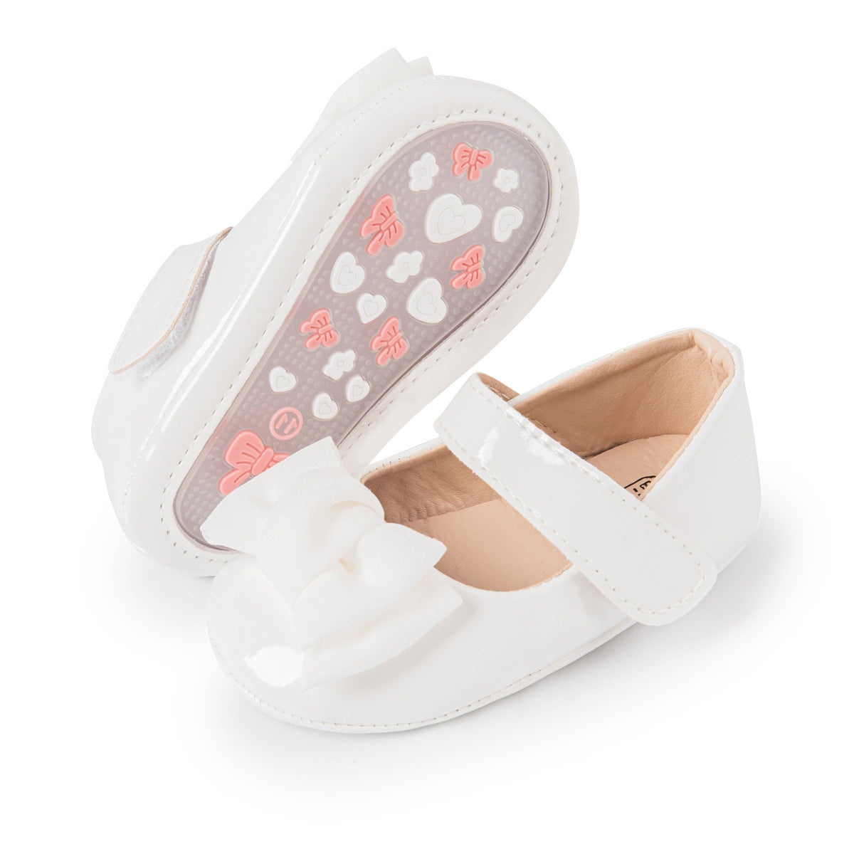 Scarpe Eleganti per Neonata   Ballerine Verniciate con Fiocco