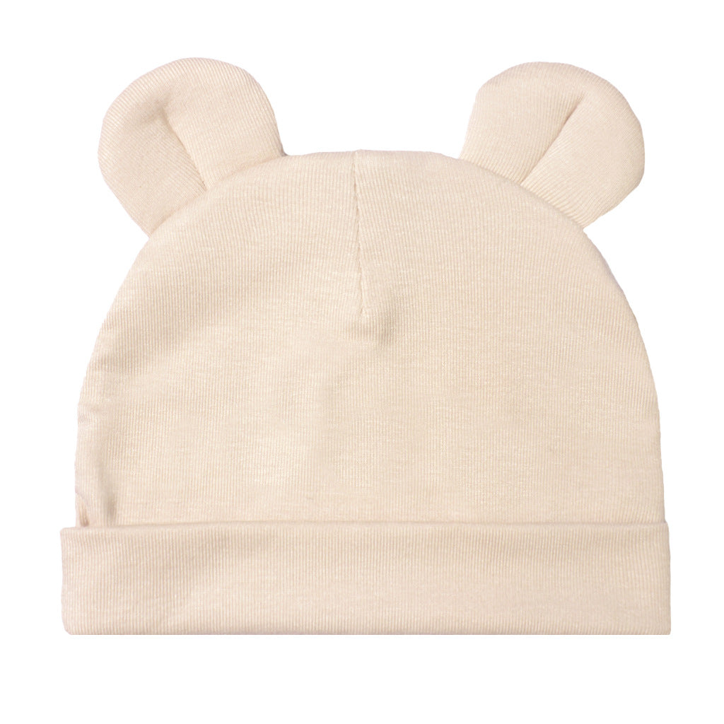 Cappellino Neonato in Cotone con Orecchie