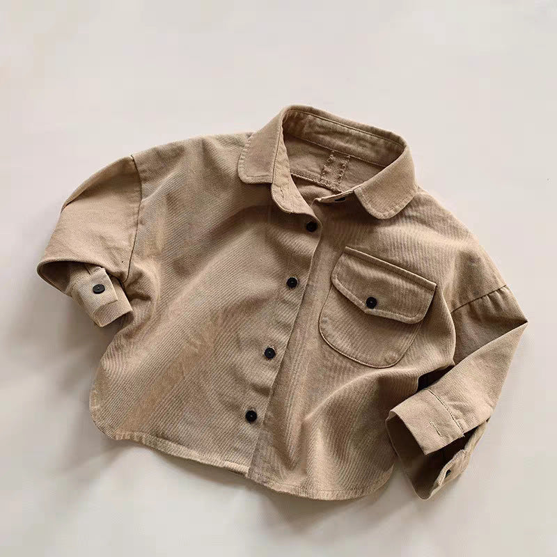 Camicia in Cotone a Maniche Lunghe per bimbo  invernale