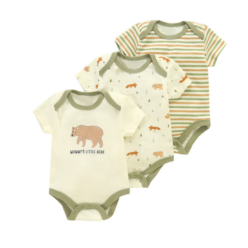 Set 3 Body Neonato in Cotone  Fantasie Tenui e Naturali