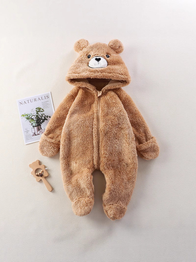 Tuta tutina peluche UNISEX con cappuccio animale  pile