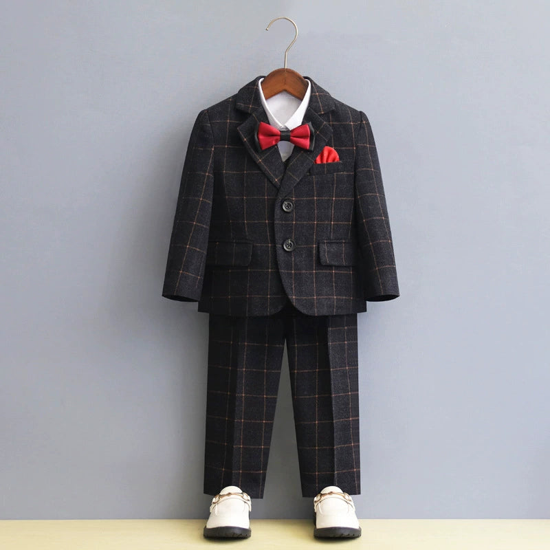 Completo Elegante Bimbo Quadri Autunno/Inverno