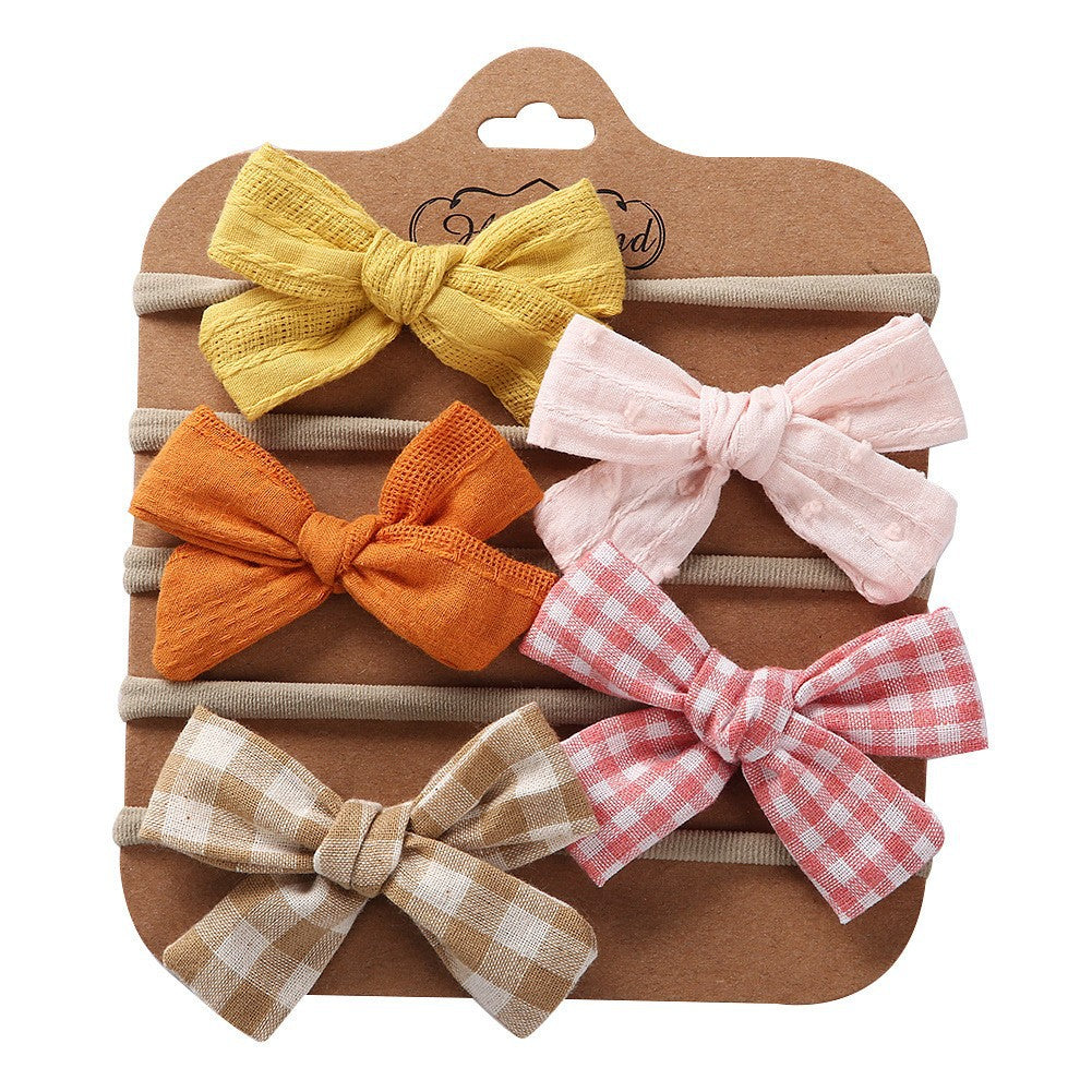 Accessori per capelli in tessuto per bambini Set di Fascia per Bimba e Neonata