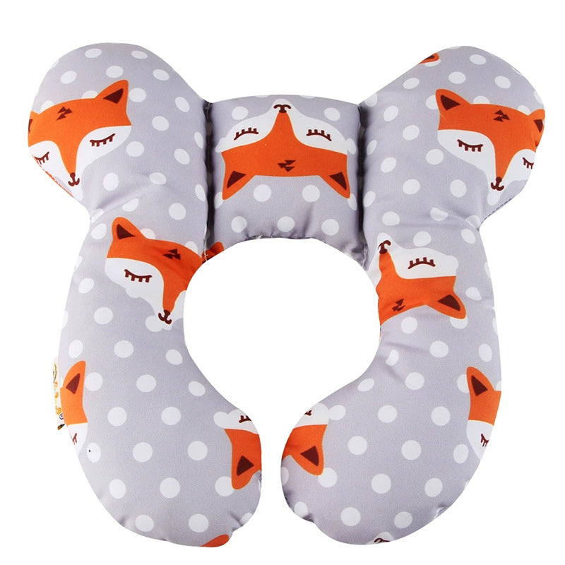 Cuscino Antiplagiocefalia Neonato con fantasia Volpe – Supporto Testa e Collo