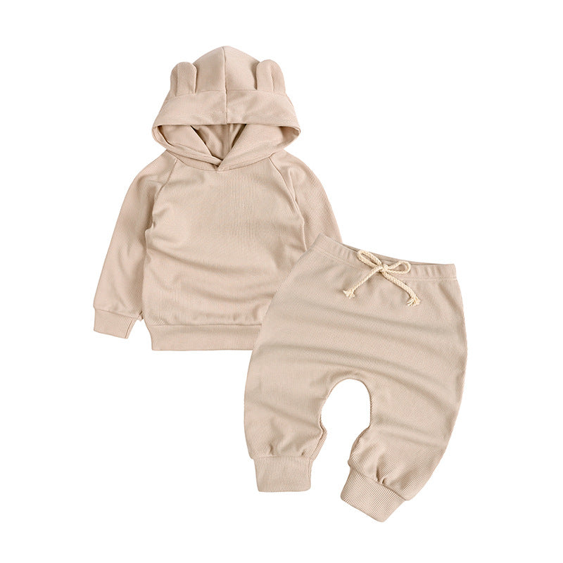 Tuta  Baby Felpato con Cappuccio Orsetto