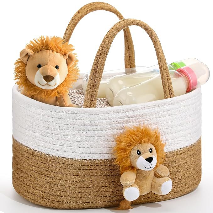 Cestino portaoggetti neonato con peluche