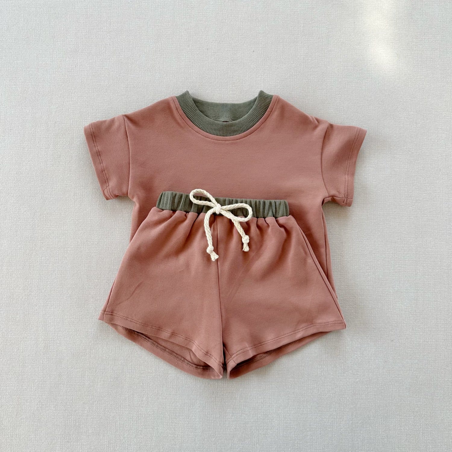 Completo 2pz  Estivo Bimba   T-Shirt + Shorts con Coulisse