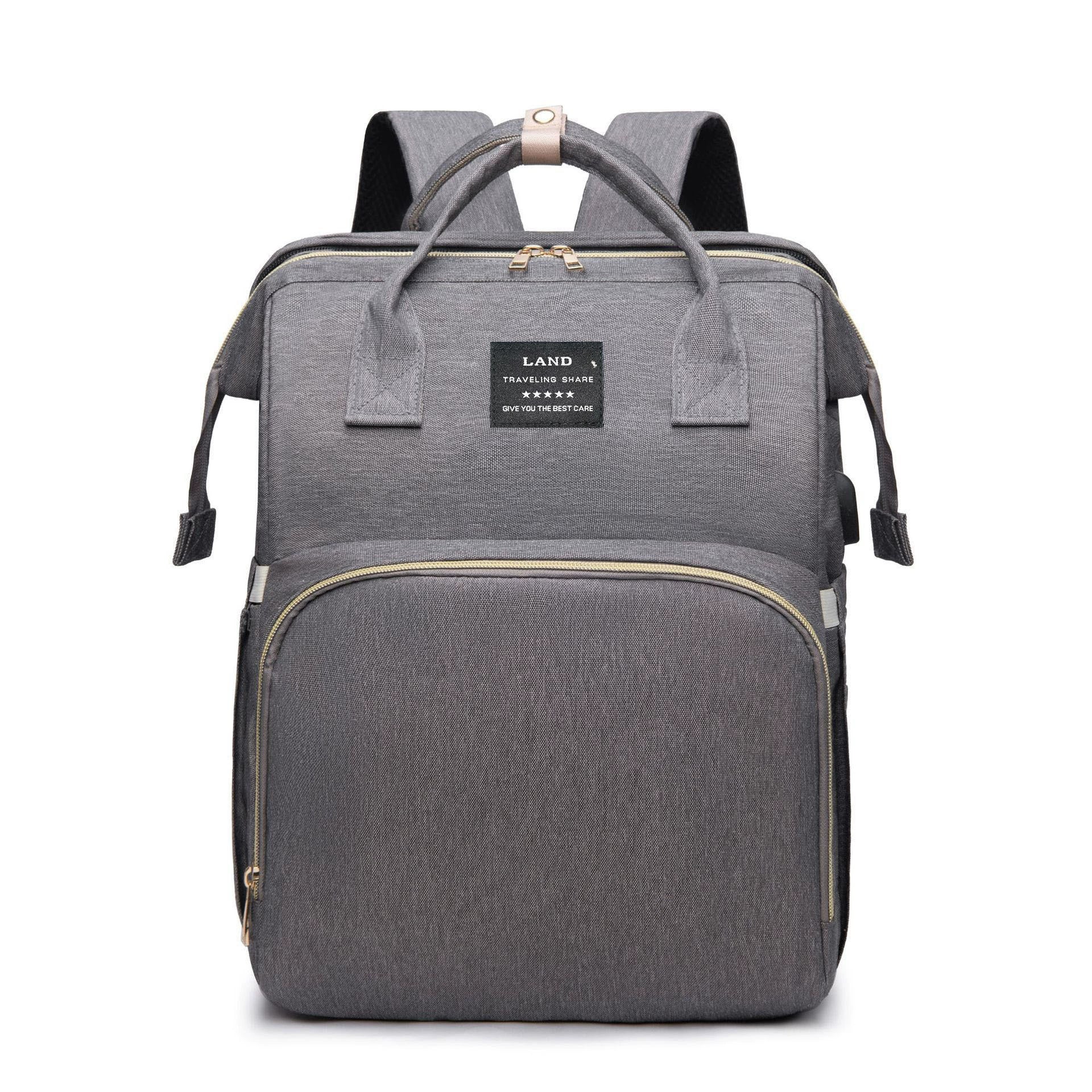 Zaino Fasciatoio Multifunzione con Lettino Portatile e Tasche Termiche