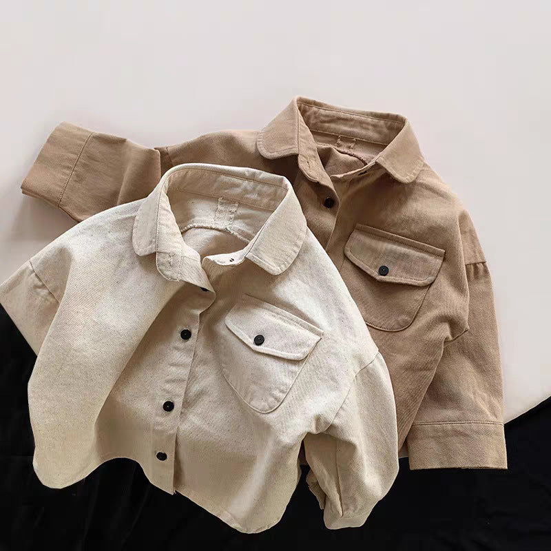 Camicia in Cotone a Maniche Lunghe per bimbo  invernale