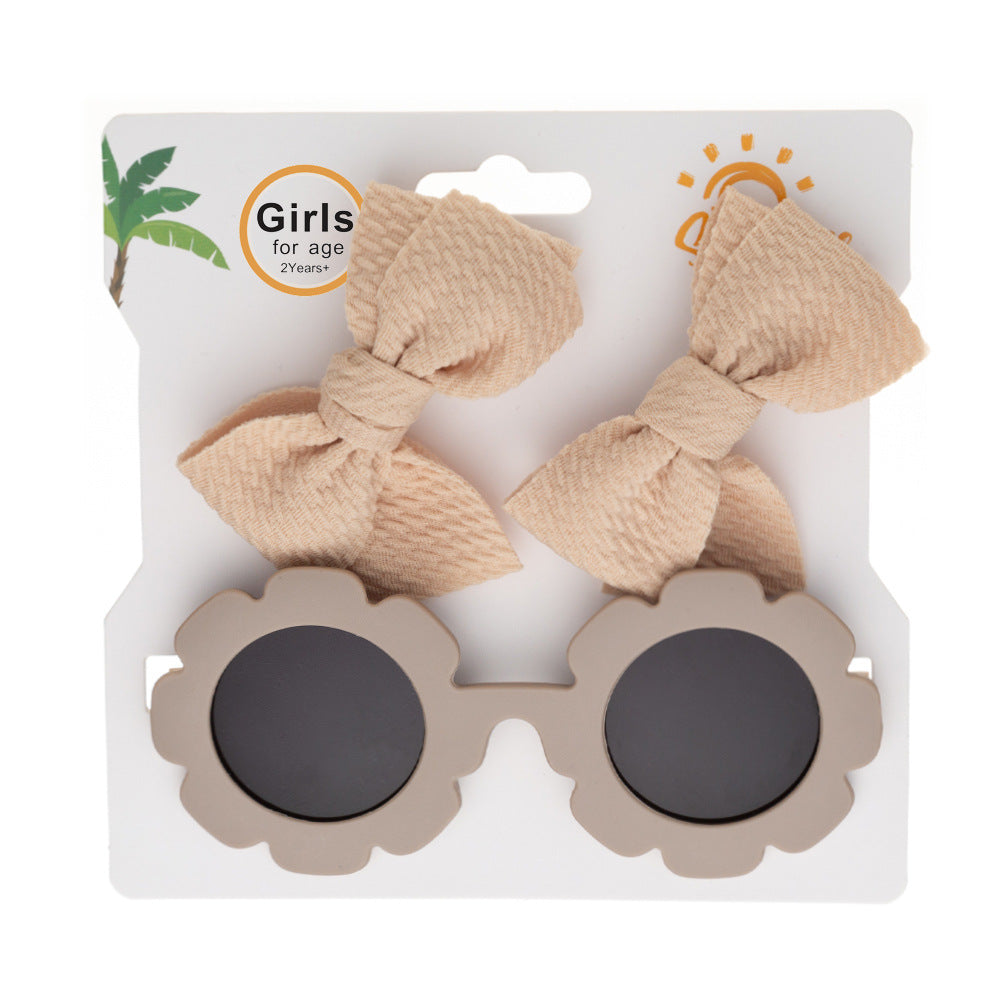 Set  Occhiali da Sole Floreali & Fiocchi Coordinati