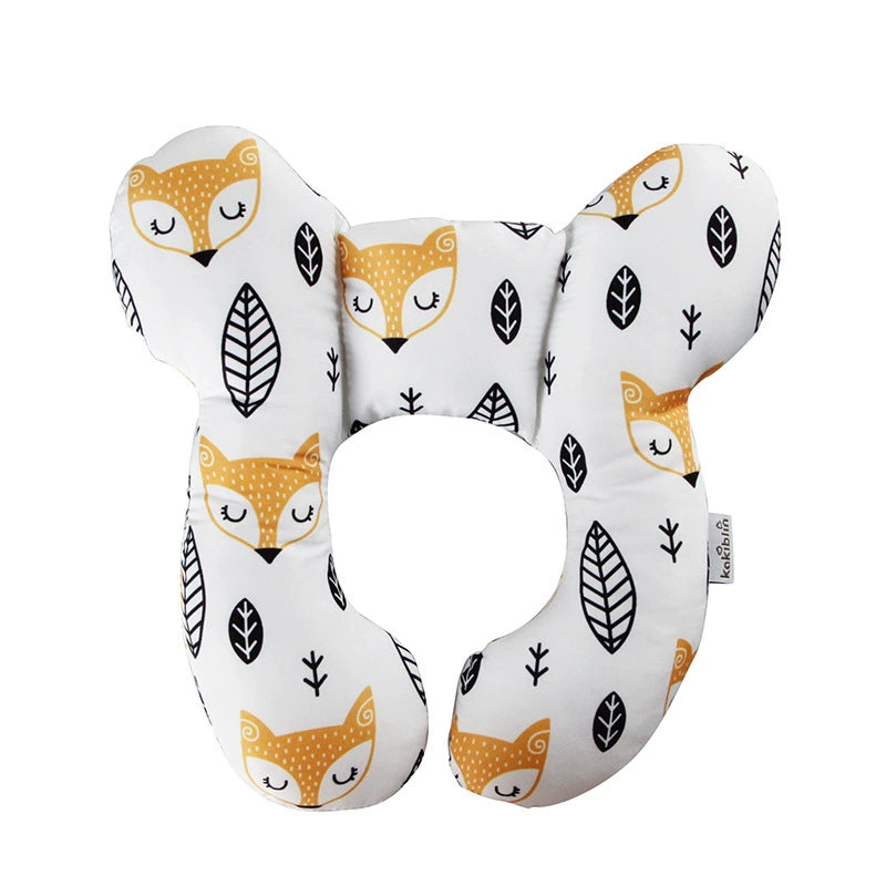Cuscino Antiplagiocefalia Neonato Volpe  – Supporto Testa e Collo