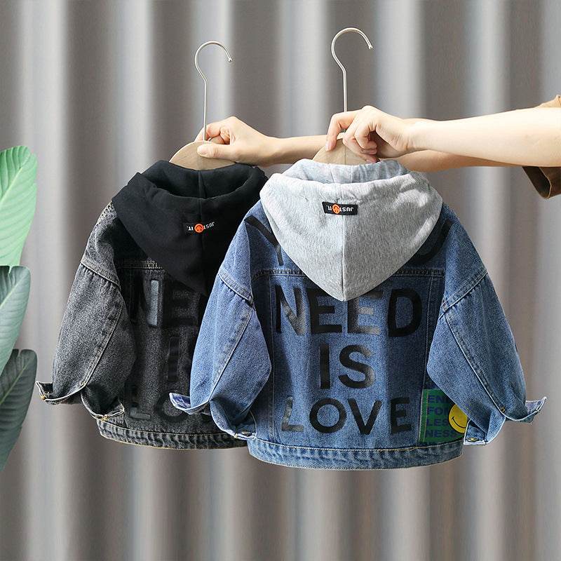 Giacca Jeans Bambino con Cappuccio – Stile Casual Streetwear