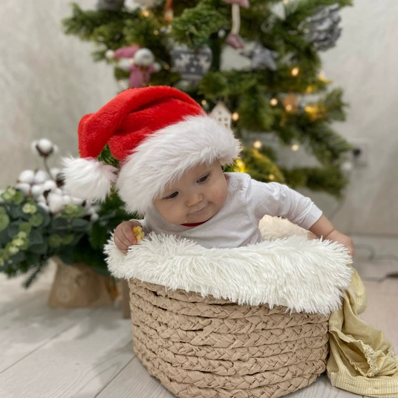Cappello di Babbo Natale in Peluche Morbido