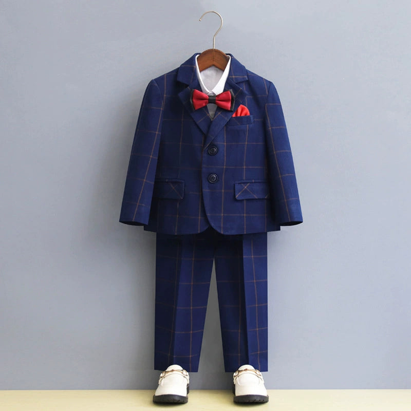 Completo Elegante Bimbo Quadri Autunno/Inverno