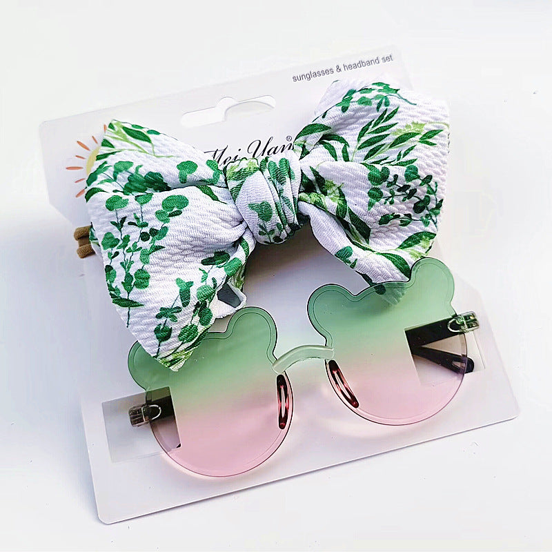 Set Fascia con Fiocco & Occhiali da Sole Bambina
