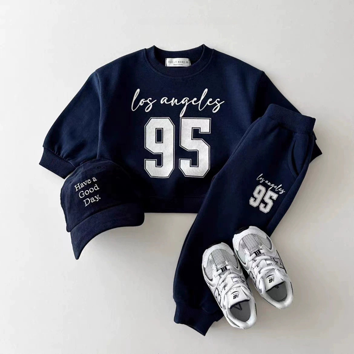 Completo Tuta  Bimbo "Los Angeles 95"   Felpa + Pantalone