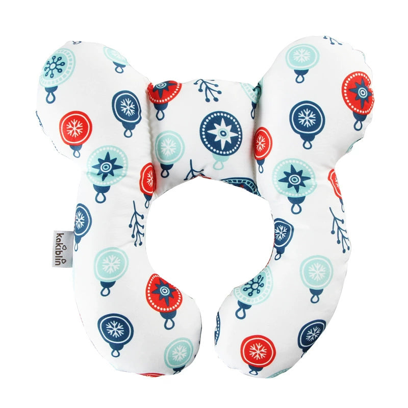 Cuscino Antiplagiocefalia Neonato con decorazioni Natalizie   – Supporto Testa e Collo