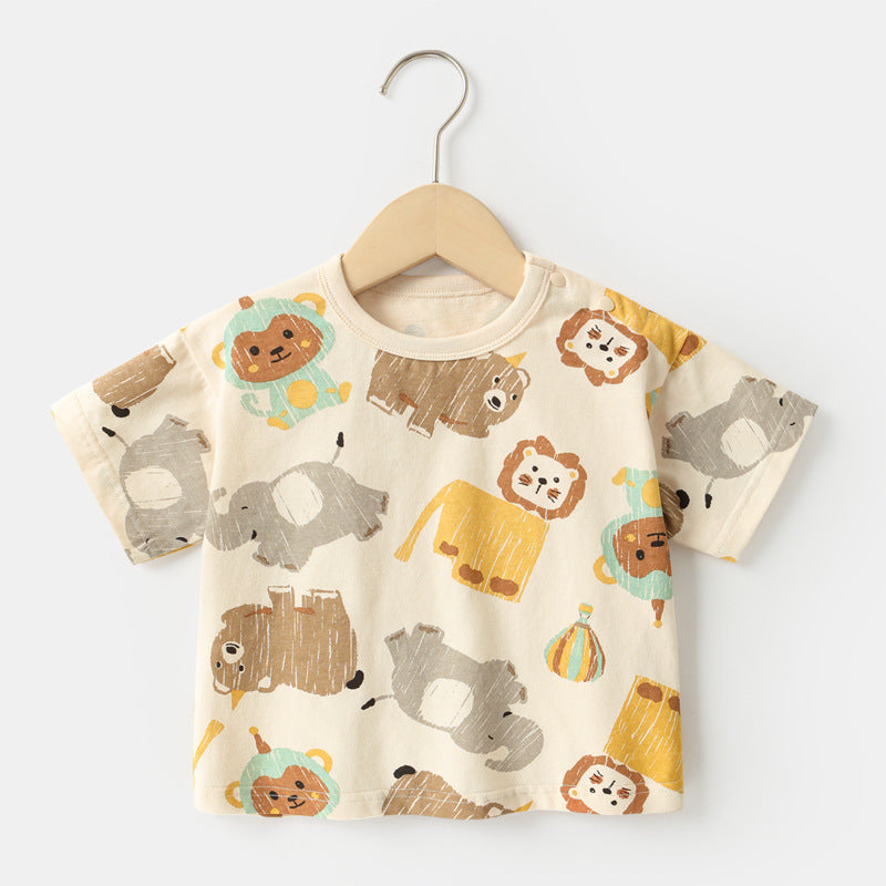 T-shirt Bimbo "Safari Party"  Stampa Animali