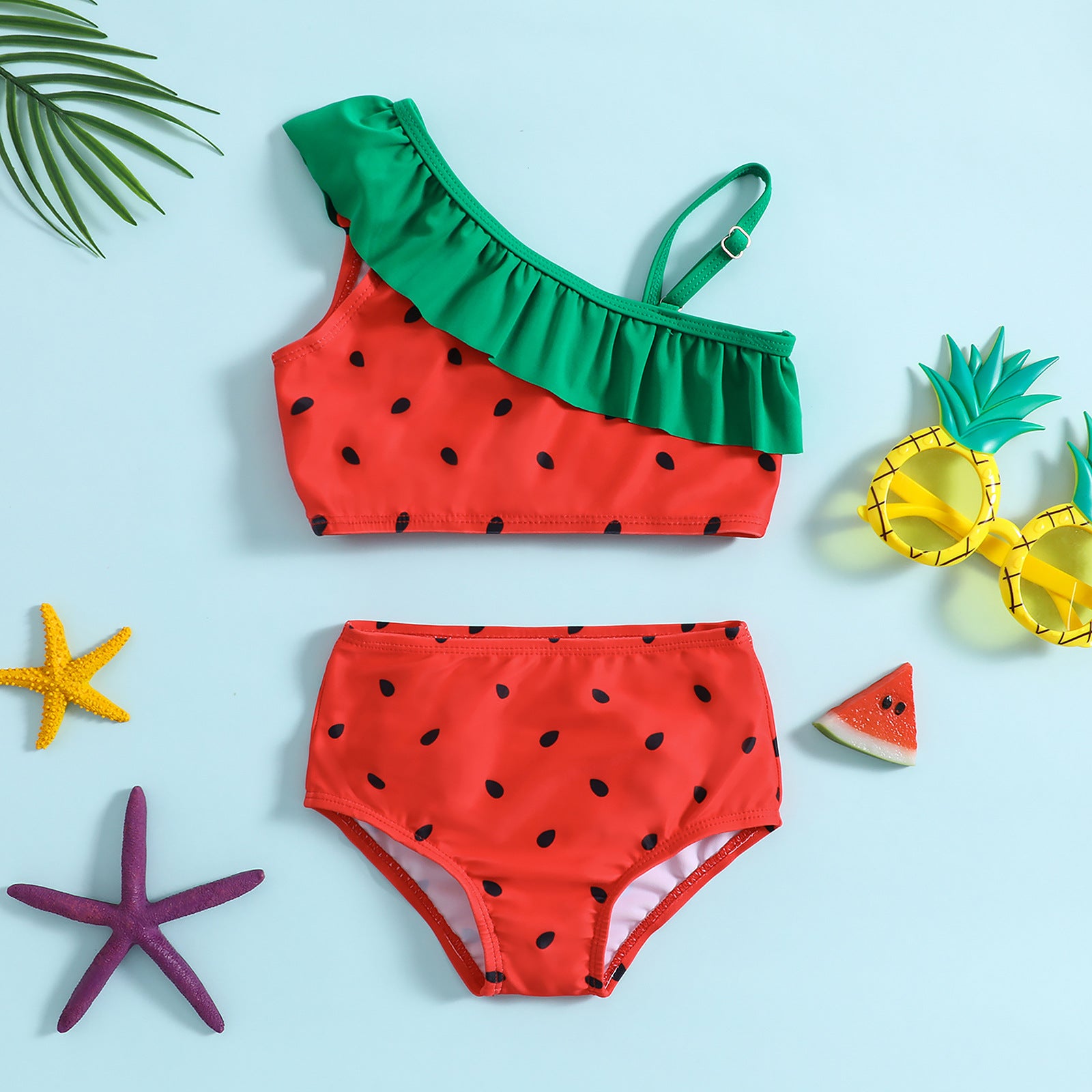 Costume bambina 2 pezzi  Fantasia Anguria