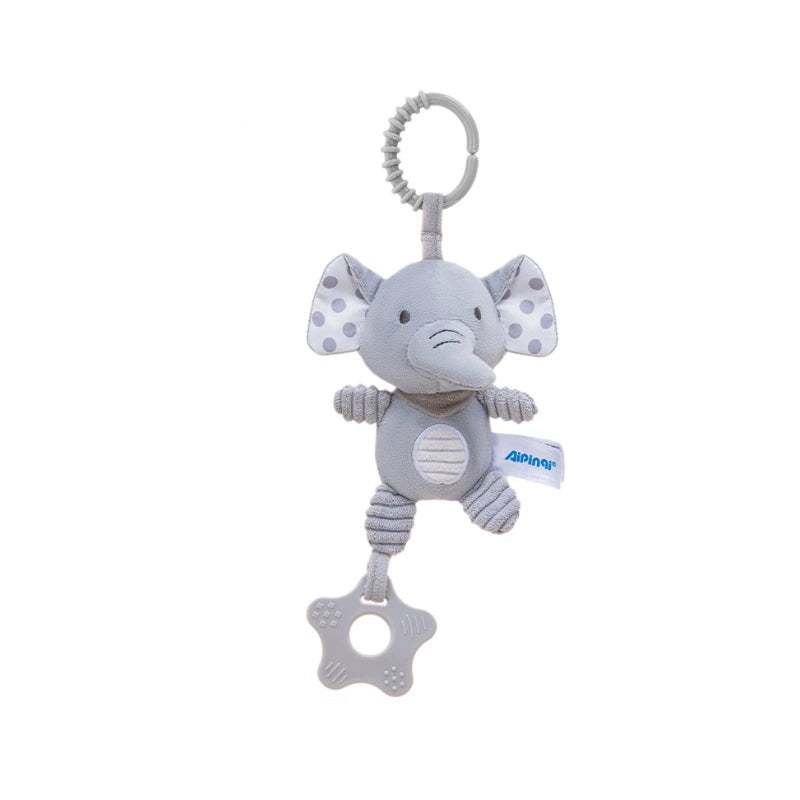 Giostrina/pendente passeggino in peluche –con sonaglino e massaggiagengive