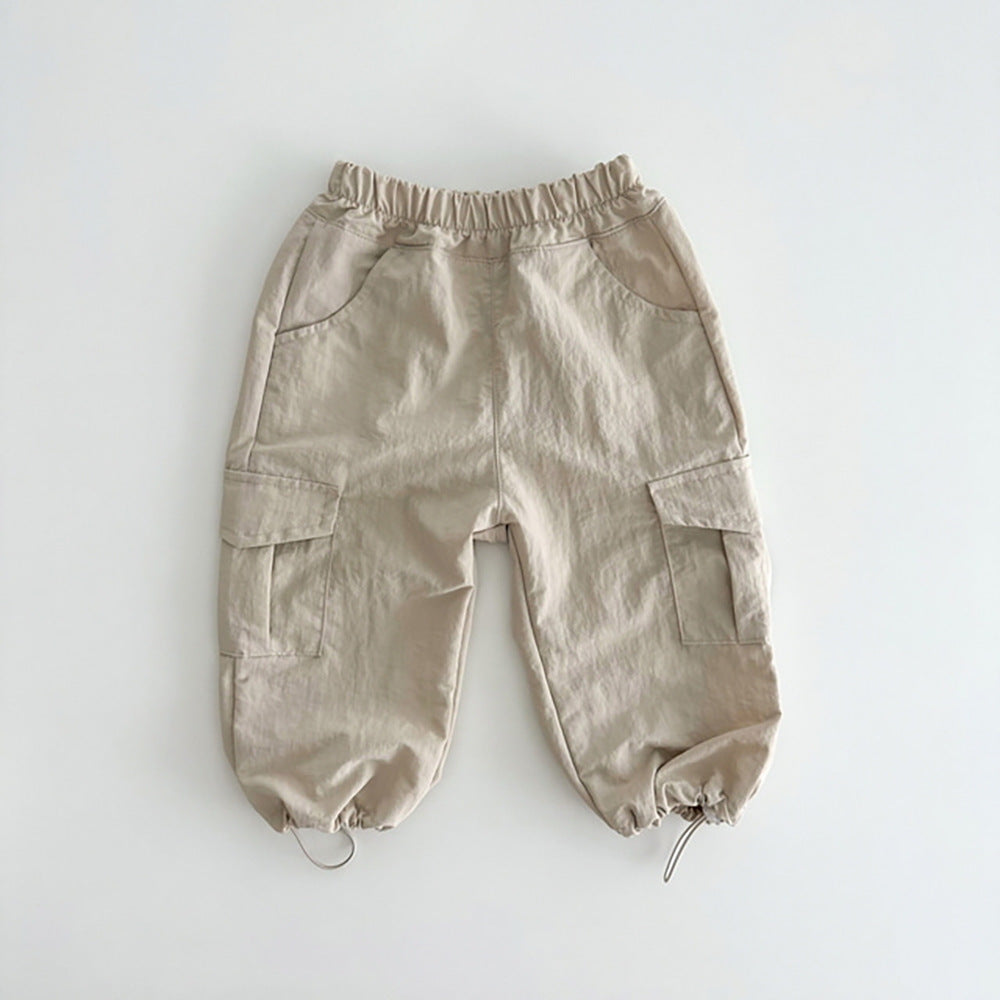 Pantaloni Cargo  Bambina in Cotone Leggero
