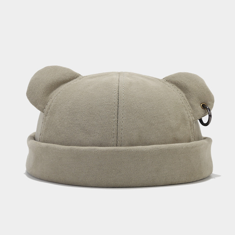 Cappellino Orsetto Baby   Berretto in Cotone con Orecchie