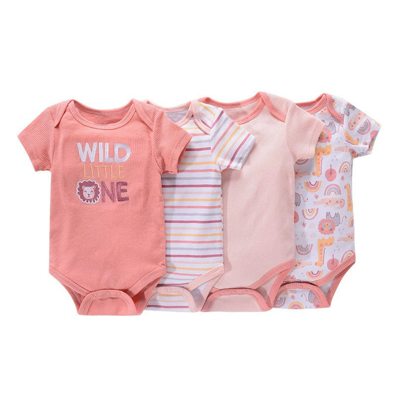 Set 5 Body Neonato in Cotone   Fantasie Colorate