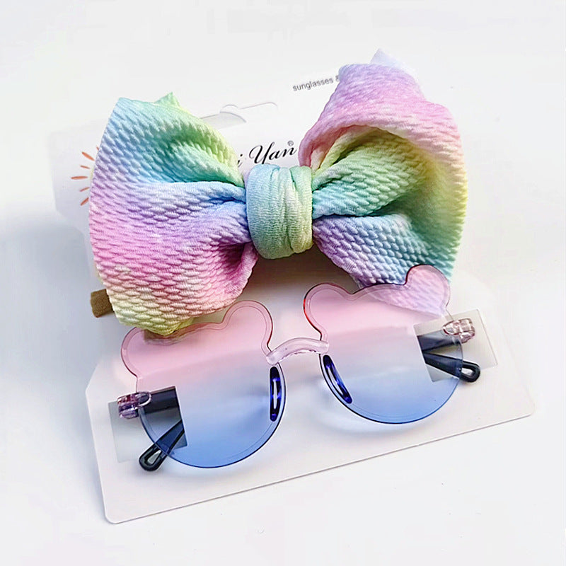 Set Fascia con Fiocco & Occhiali da Sole Bambina